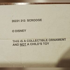 Disney Scrooge McDuck Figurine with Red and Green Accents